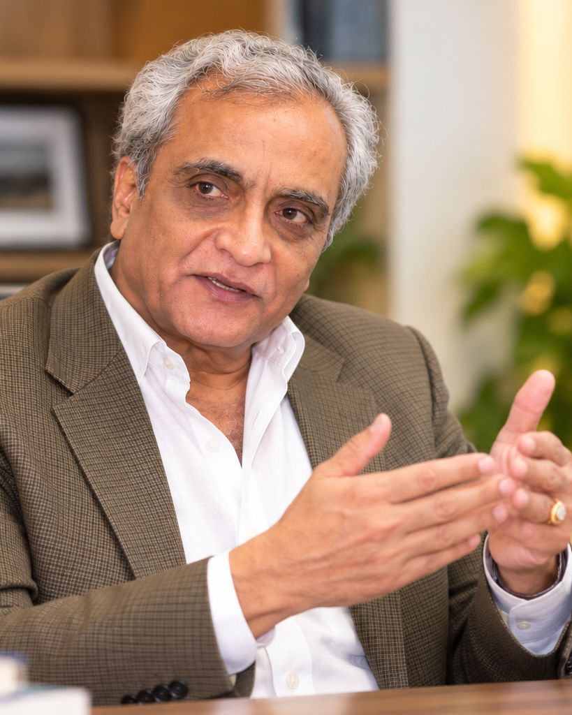 Dr. Nimesh G. Desai in his consulting room